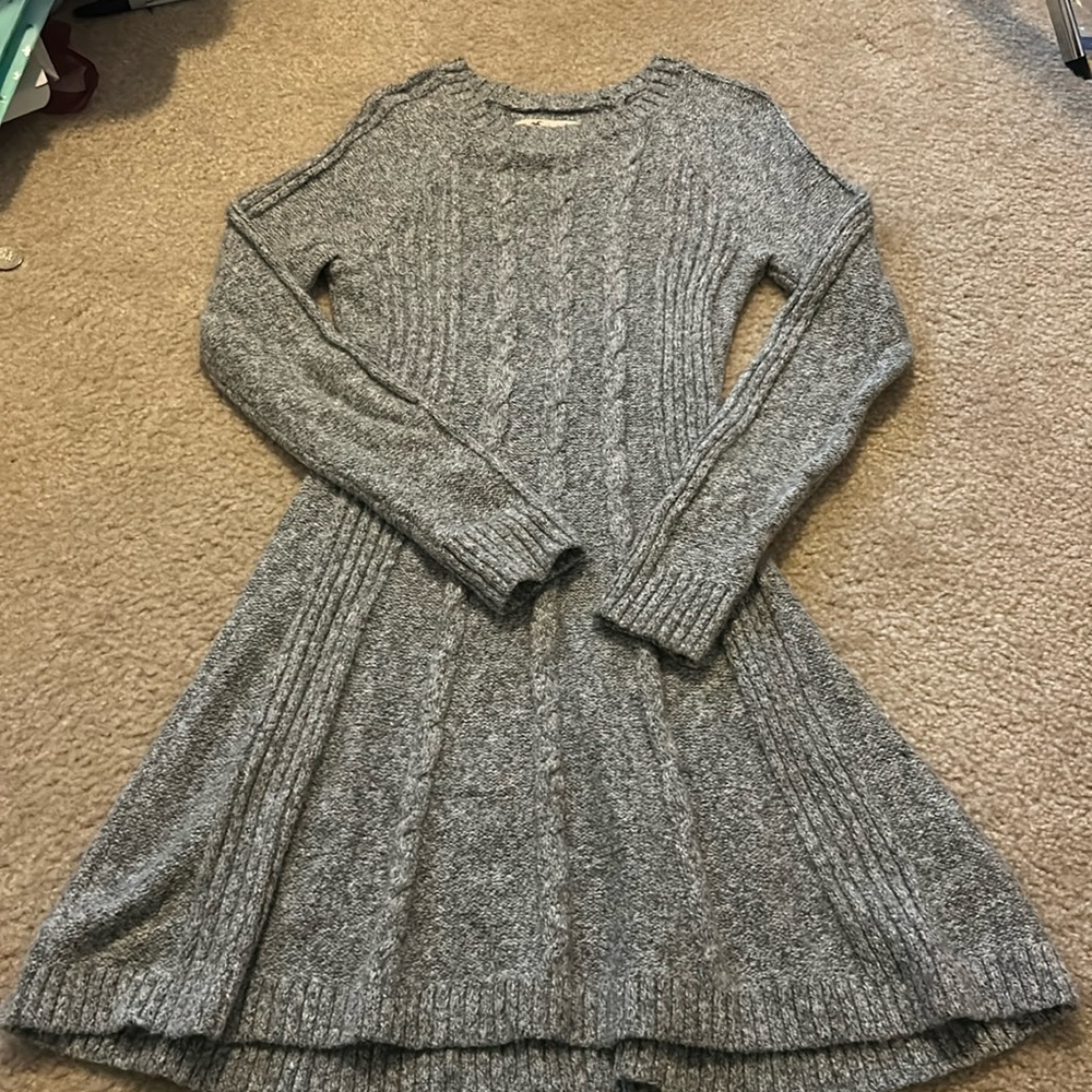 Hollister sweater dress, gray